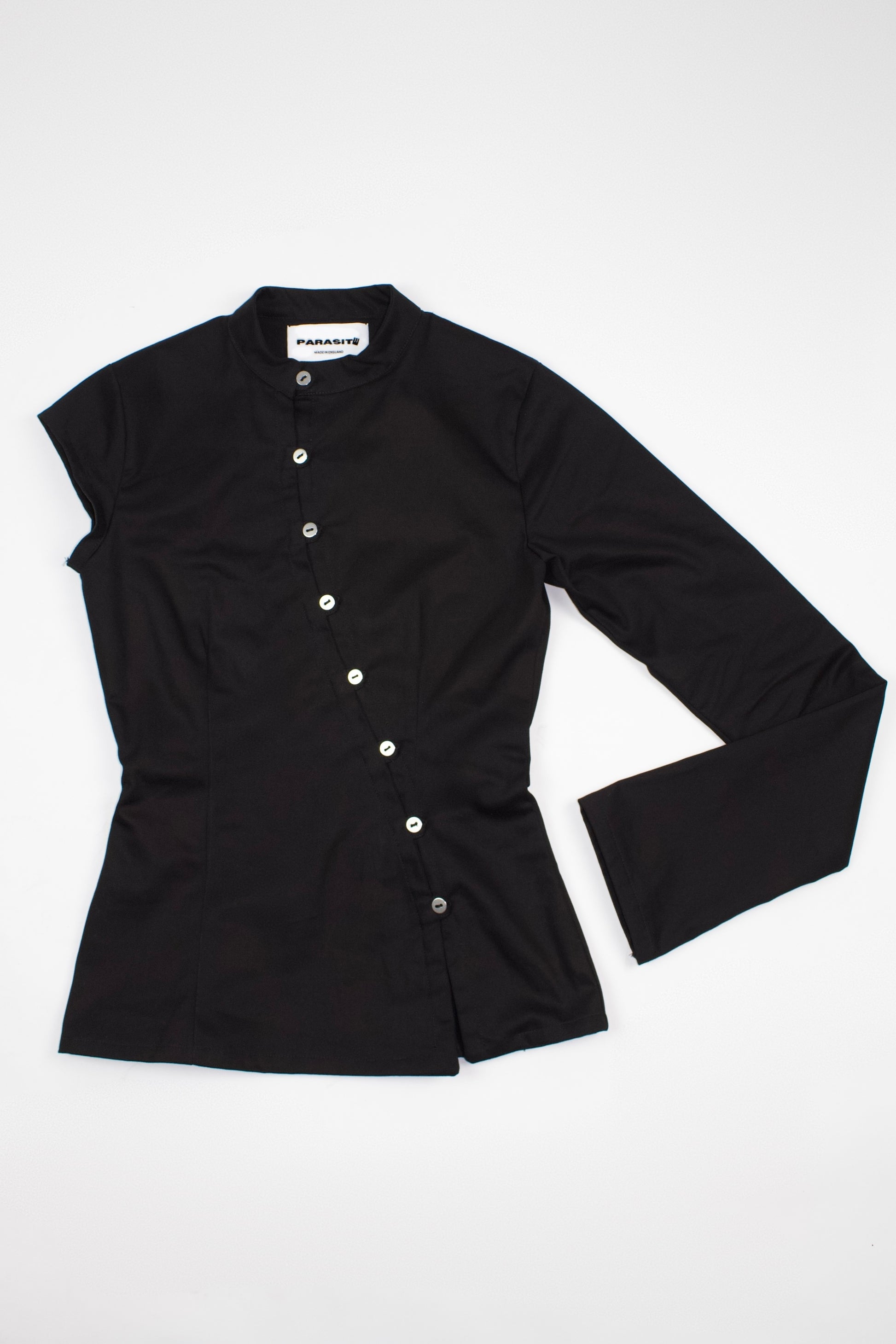ALTER EGO Asymmetric Button-Up Jacket with Straight Collar  image 5