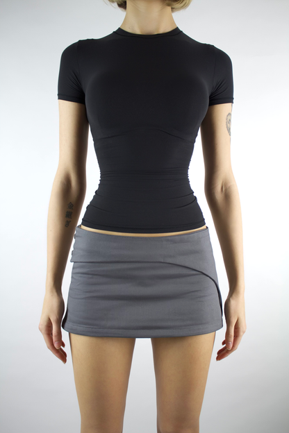 ALTER EGO Low Rise Mini A-Line Skirt with Invisible Zipper image 5