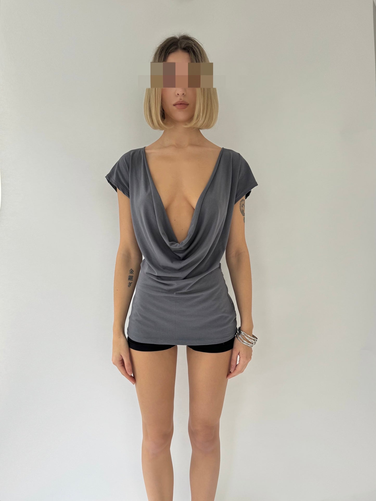 MOTION Cowl Neck & Cowl Back Reversible Top image 3