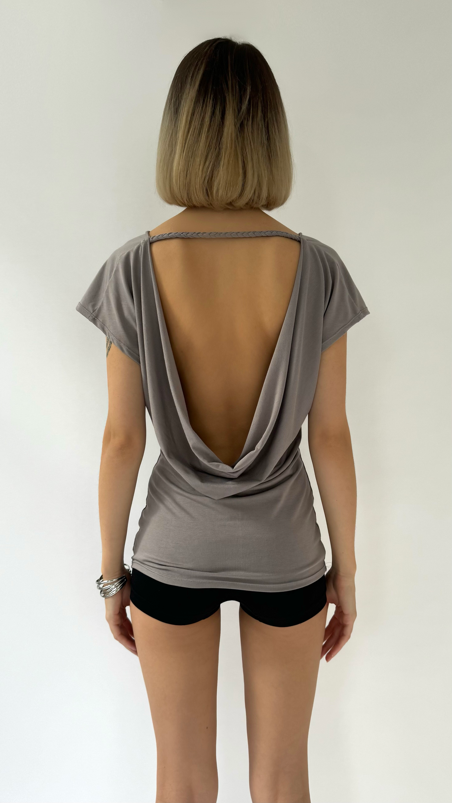 MOTION Cowl Neck & Cowl Back Reversible Top image 1