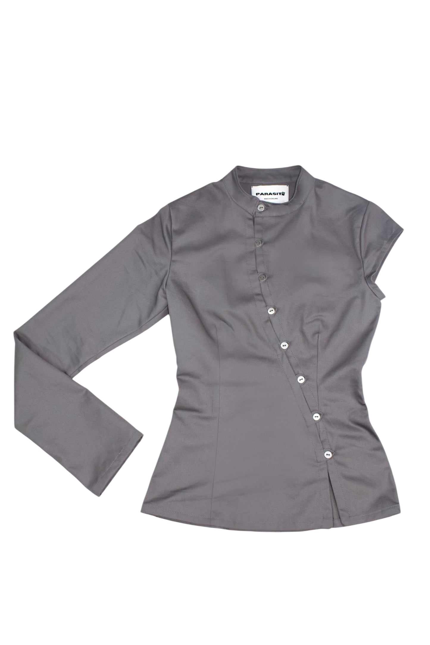ALTER EGO Asymmetric Button-Up Jacket with Straight Collar image 4
