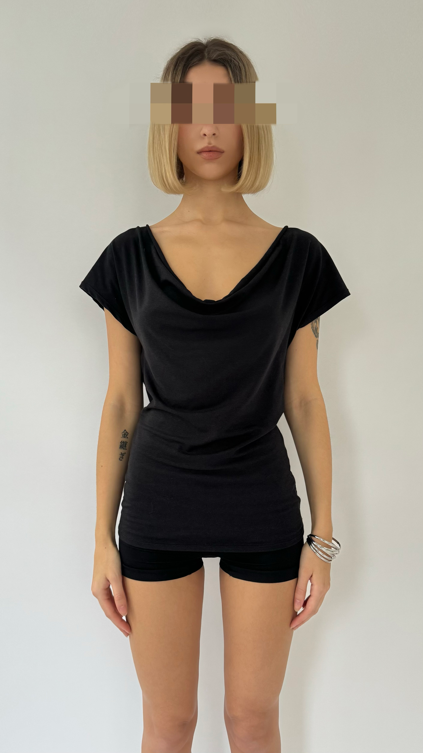 MOTION Cowl Neck & Cowl Back Reversible Top image 1