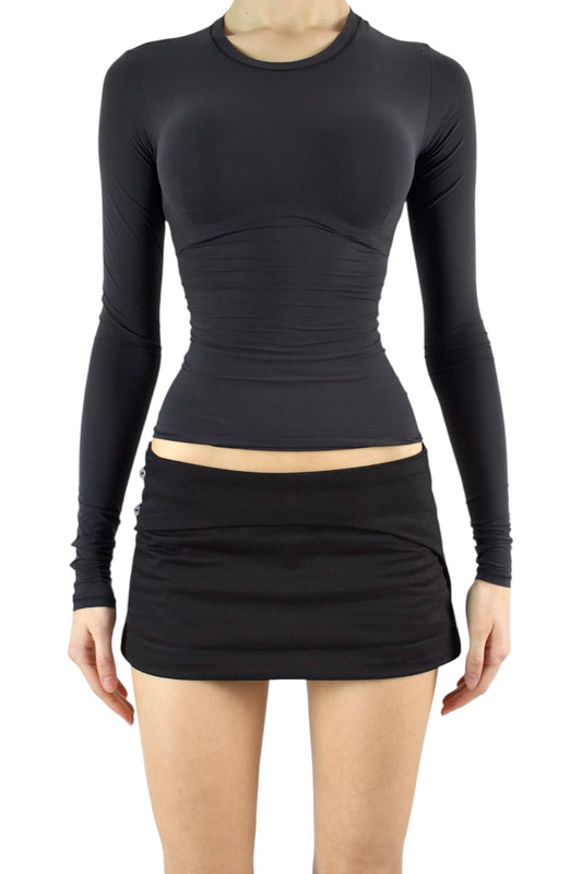 ALTER EGO Low Rise Mini A-Line Skirt with Invisible Zipper image 1