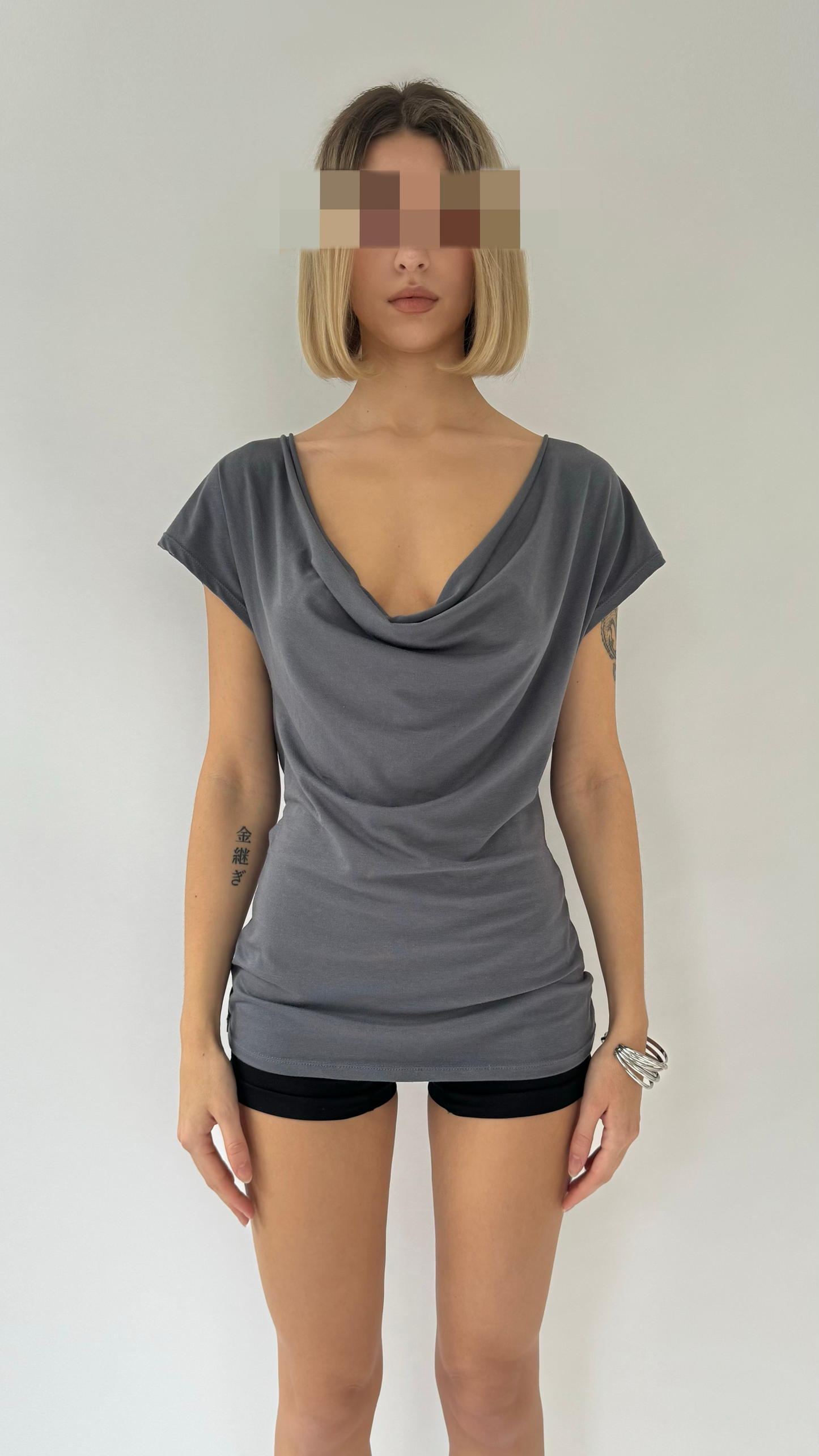 MOTION Cowl Neck & Cowl Back Reversible Top image 0