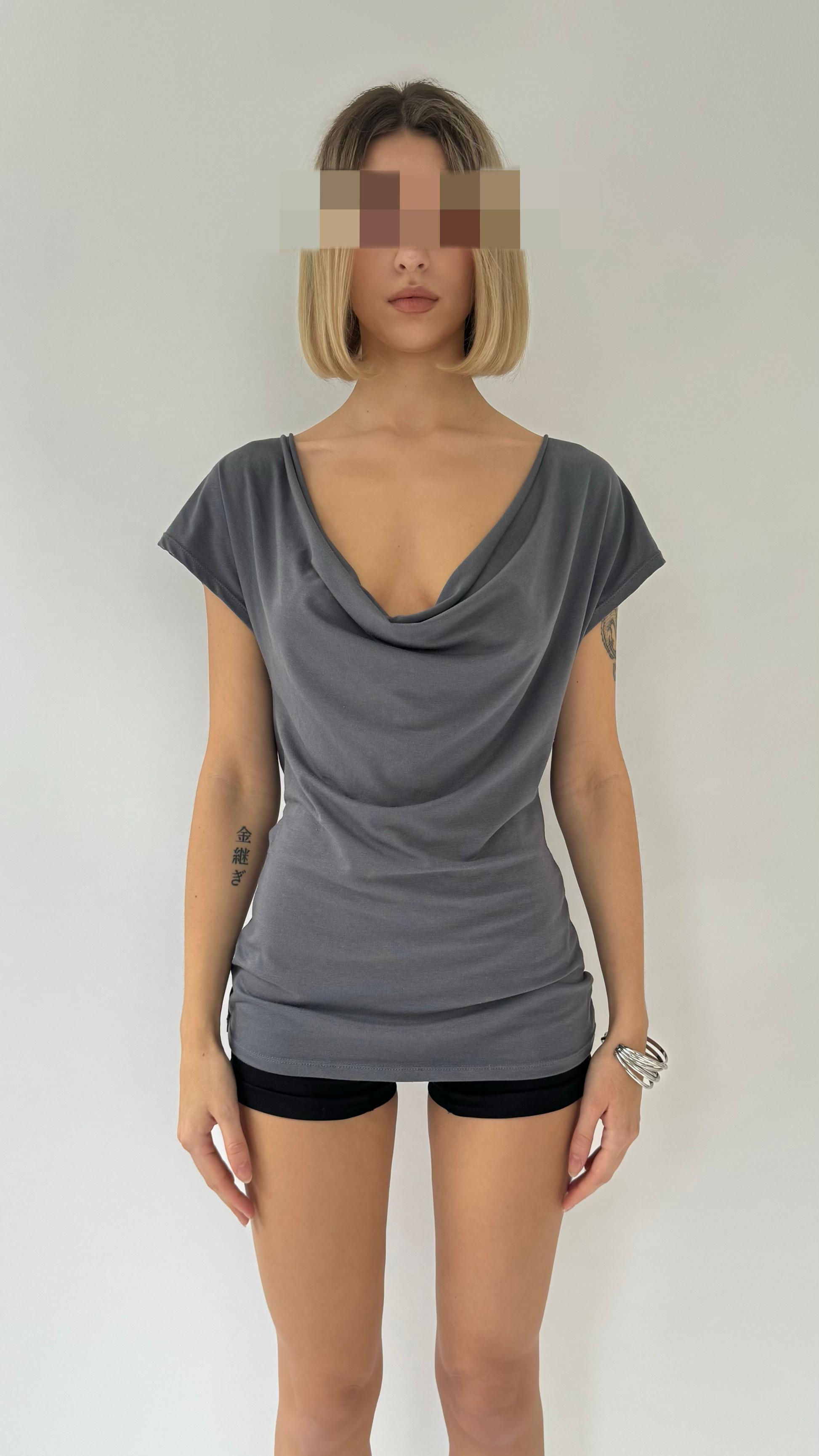 MOTION Cowl Neck & Cowl Back Reversible Top image 0