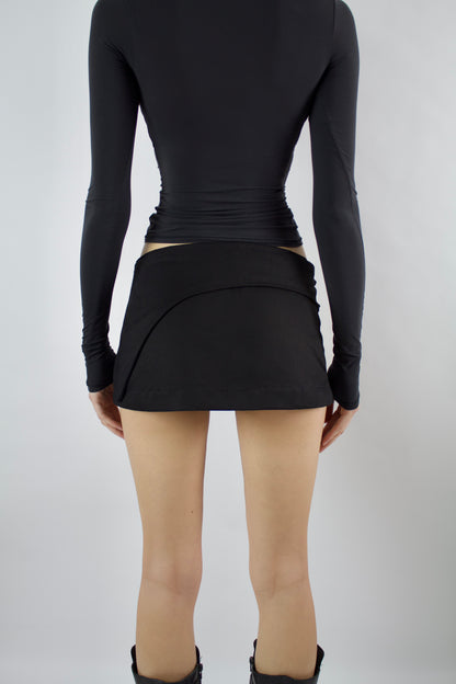 ALTER EGO Asymmetric Wide Chunky Belt with Stainless Steel Buttons image 3